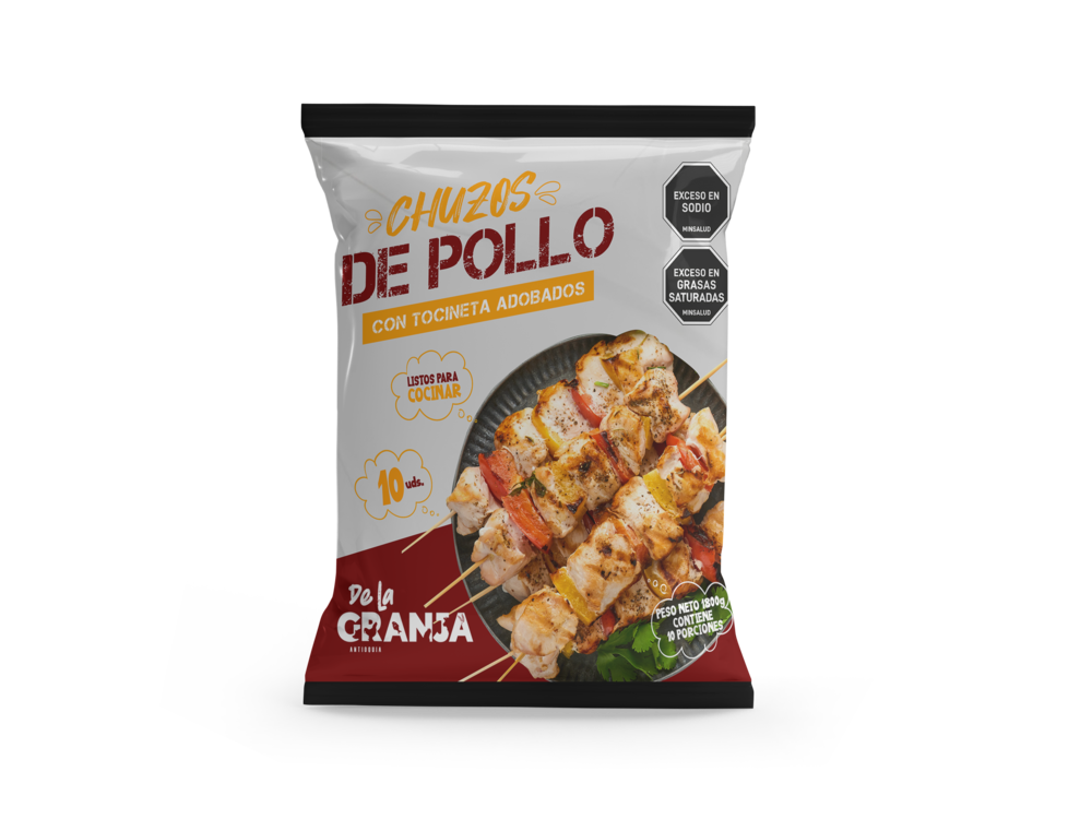 Chuzos de pollo - Mockup